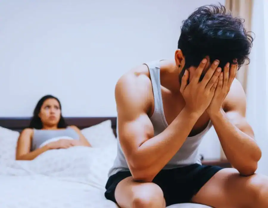 Image of upset man in need of erectile dysfunction treatment Ruislip