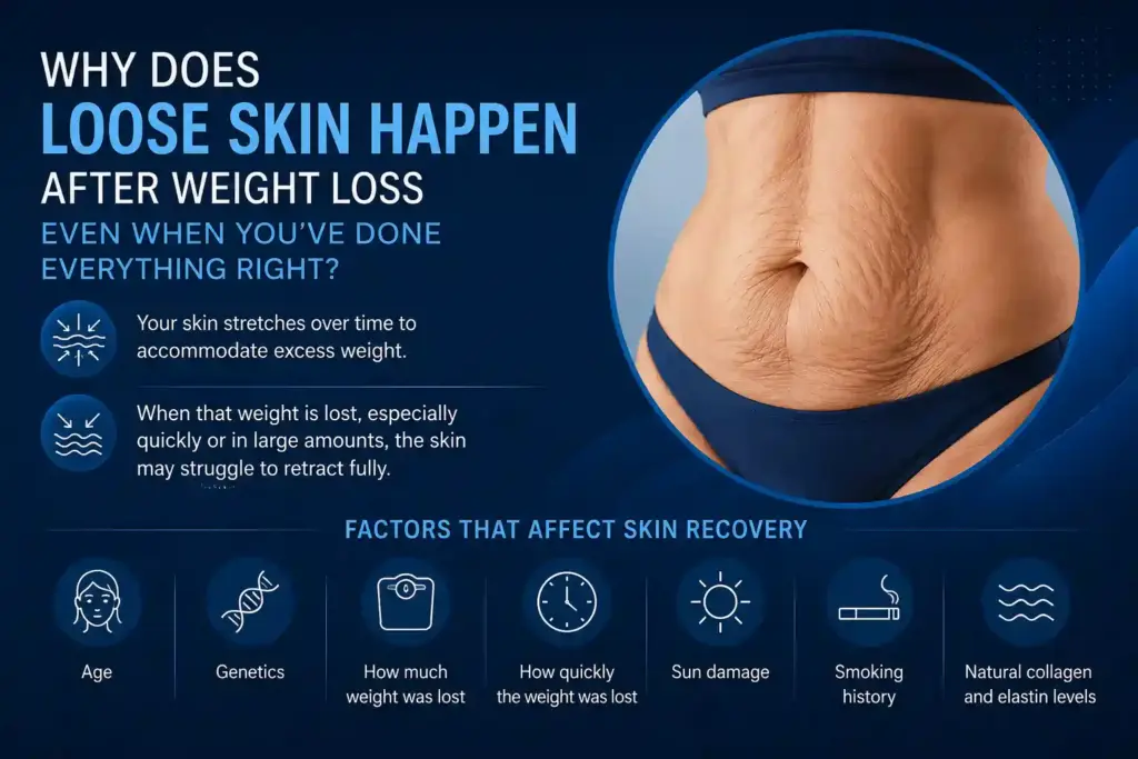 Why Does Loose Skin Happen After Weight Loss Even When You’ve Done Everything Right Ruislip?